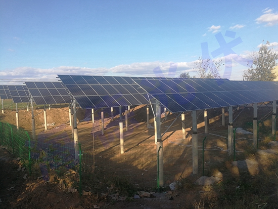 山東省平度市果園村地面光伏扶貧項目